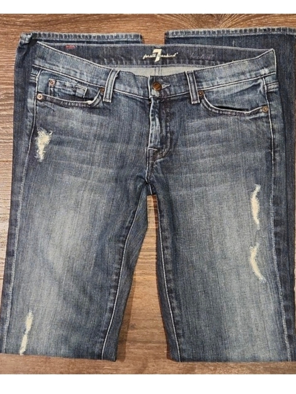 ❤️ 7 FOR ALL MANKIND Y2K VINTAGE BOOTCUT JEANS, 8 (29) - Picture 2 of 15